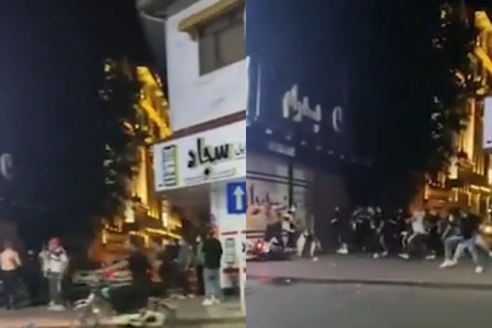 İran polisi motosikletlə gənclərə hücum edib - VİDEO