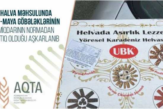 Azərbaycana gətirilən halvada göbələk aşkarlanıb