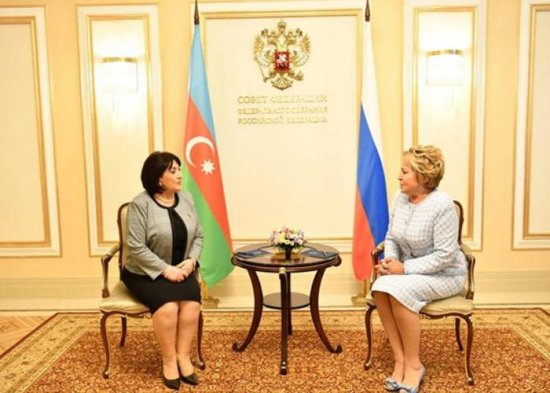 Sahibə Qafarova Moskvada Valentina Matviyenko ilə görüşdü