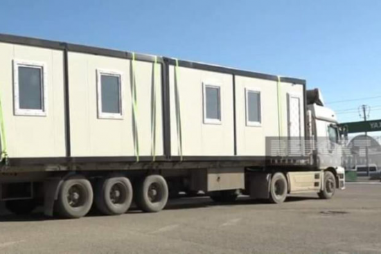 Azərbaycandan Türkiyəyə modul tipli 22 ev yola salınıb