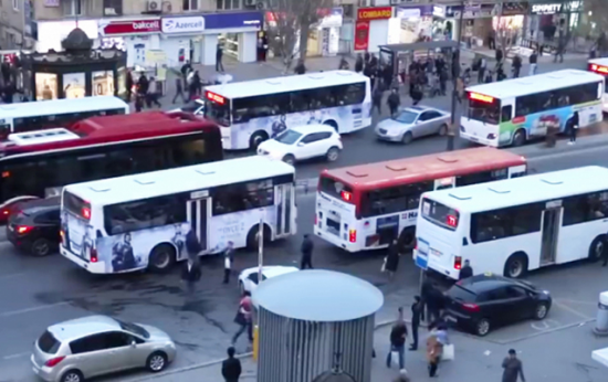 Bakıda bu avtobusların hərəkəti müvəqqəti dəyişdirildi