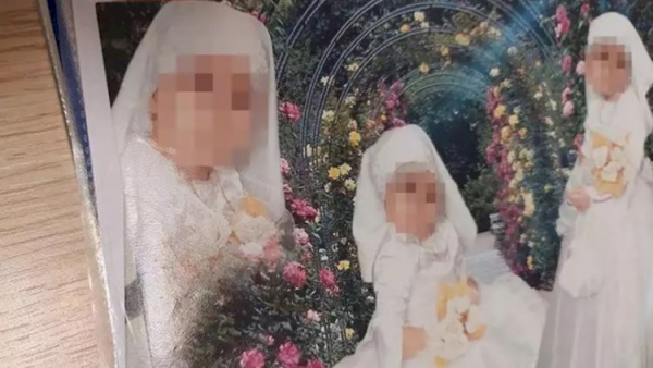 6 yaşlı qızı 29 yaşlı kişiyə ərə verdilər - Fotolar