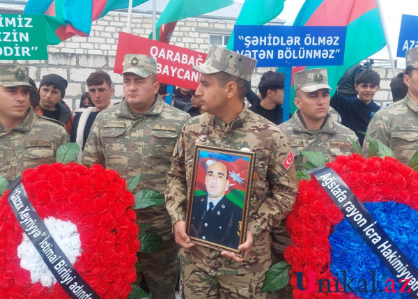 Şəhid Vidadi Zalovla vida mərasimi keçirildi - FOTO