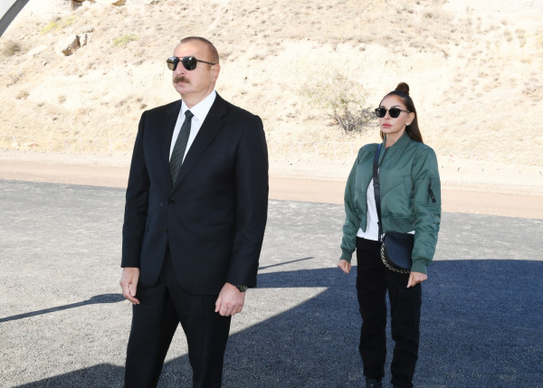 Prezident və birinci xanım Ağdam rayonuna səfər etdilər