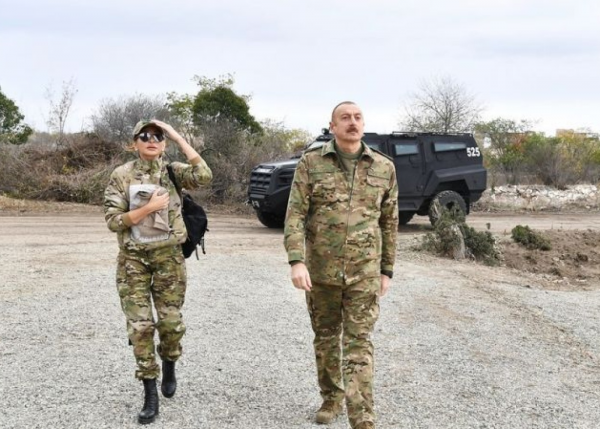İlham Əliyev və birinci xanım Xocavənddə