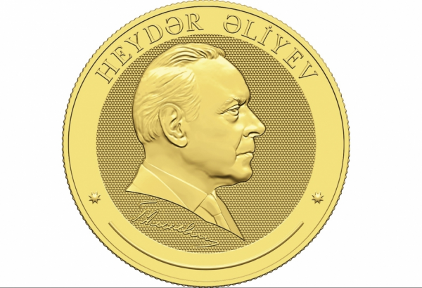 Heydər Əliyevin 100 illik yubileyi ilə bağlı Azərbaycan qızılından hazırlanmış pul nişanlarının satışına başlanılıb