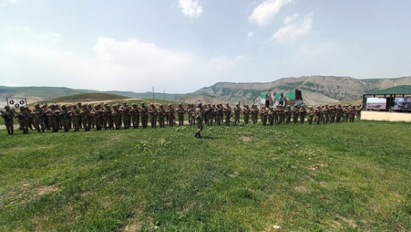 Hərbi vəzifəlilərin təlim toplanışı başa çatdı - VİDEO