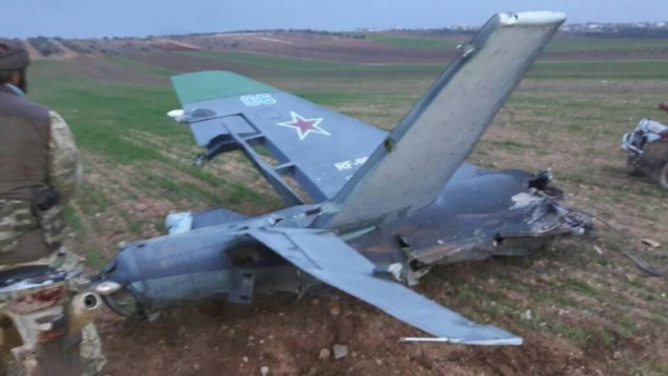 Rusiyaya məxsus Su-25 vuruldu