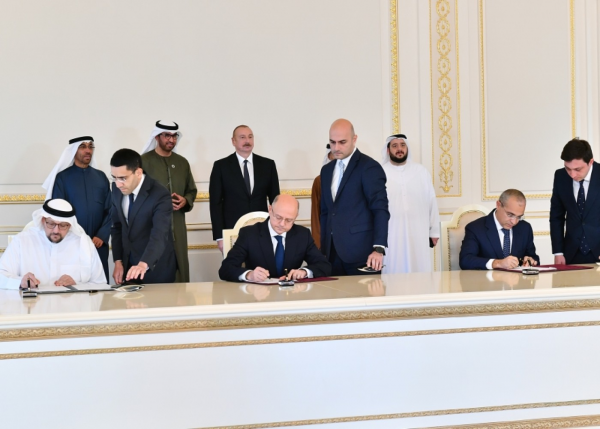 Azərbaycanla BƏƏ-nin “Masdar” şirkəti arasında sənədlər imzalandı