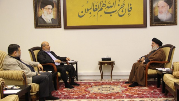 "Hizbullah" lideri HƏMAS nümayəndə heyəti ilə görüşüb