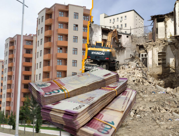 Bakıda yeni ünvanda söküntü - Sakinlərə kirayə pulu və mənzillər veriləcək