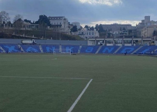 Stadionda tribunanın üzərinə Xankəndi yazıldı