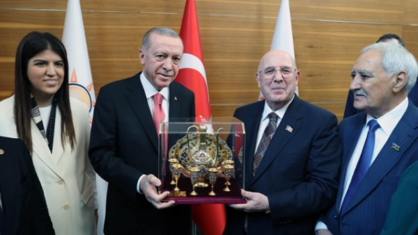 Ərdoğan Azərbaycanın nümayəndə heyətini qəbul etdi - FOTOLAR
