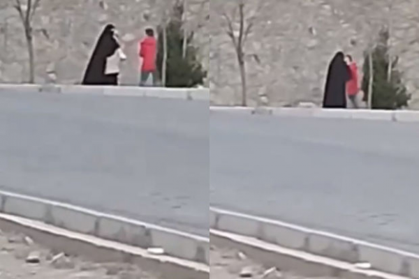 İranda hicab nəzarətçisi azad geyimli qadına hücum edib