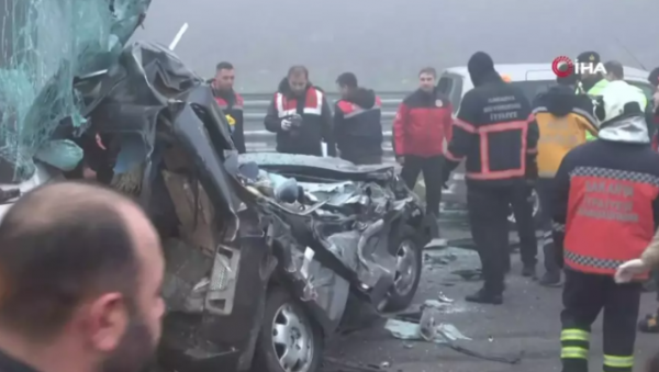 Türkiyədə ağır qəza: 11 ölü, 57 yaralı (VİDEO)